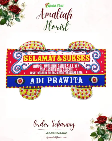 Papan Bunga Ucapan Selamat Molas